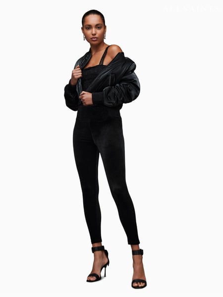 AllSaints Black Cora Velvet Leggings (D45744) | € 139