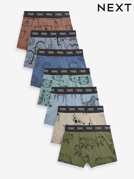 Linear Animal Trunks 7 Pack (1.5-10yrs) (D46917) | € 18 - € 19