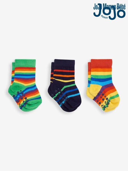 JoJo Maman Bébé Multi 3-Pack Rainbow Socks (D51872) | € 15