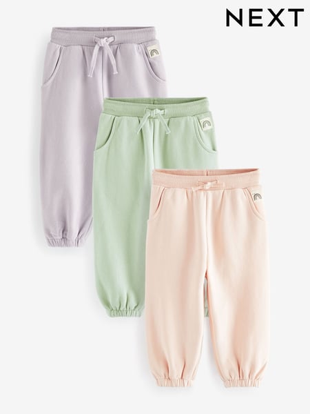 Lilac/Green/Pink 3 Pack Jogger Set (3mths-7yrs) (D53832) | € 28 - € 34