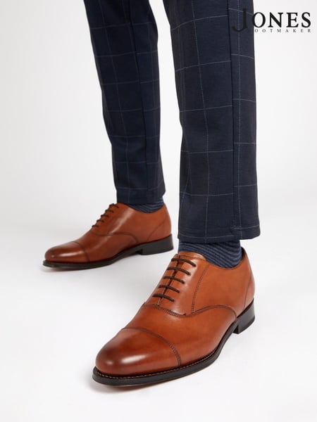 Jones Bootmaker Mens Barnet Goodyear Welted Leather Oxford Shoes (D53917) | € 250