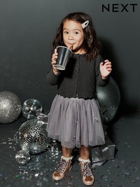 Grey Party Skirt (3mths-7yrs) (D56596) | € 6 - € 8