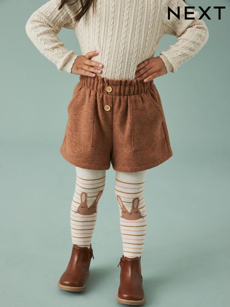 Rust Pull-on Shorts & Tights Set (3mths-7yrs) (D56598) | € 5 - € 6