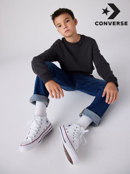 Converse White Malden Street Youth Trainers (D56966) | € 70