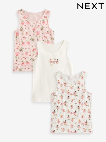 Pink/Cream Fairy Vest 3 Pack (1.5-12yrs) (D57324) | € 7 - € 9