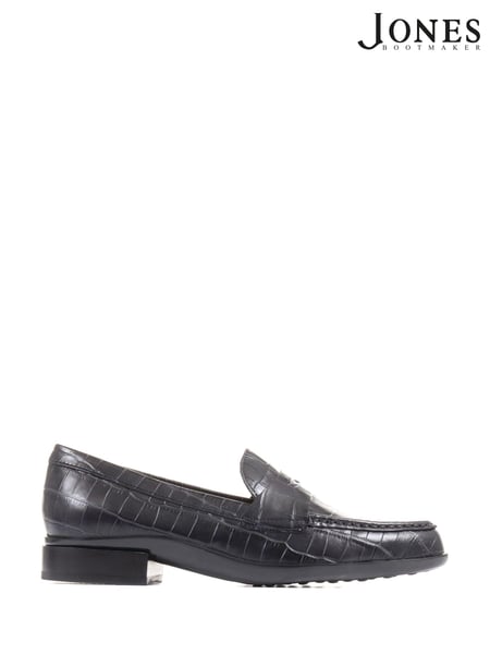 Schwarz/dunkel - Jones Bootmaker Gessa Leather Penny Loafers (D57600) | 30 €