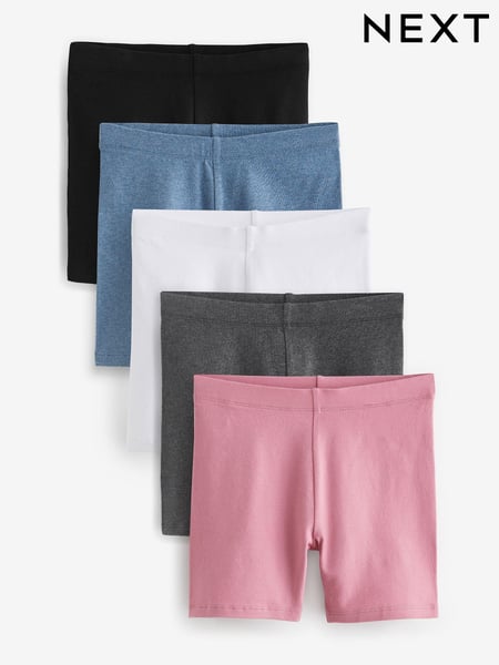 Black/ Pink/ Blue/ White/ Grey 5 Pack Cycle Shorts (3-16yrs) (D58775) | € 20 - € 31