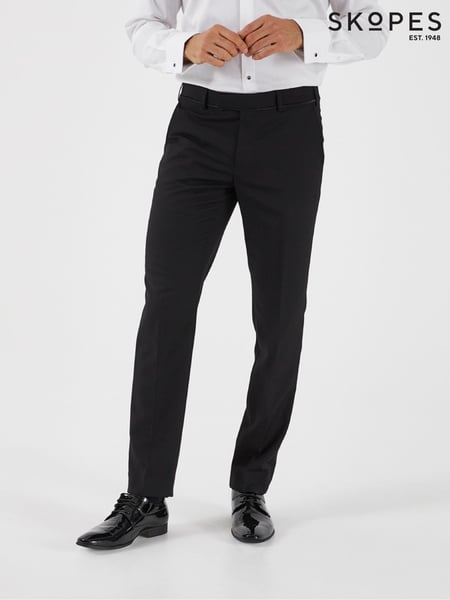 Skopes Black Tapered Fit Sinatra Suit Trousers (D64280) | € 94