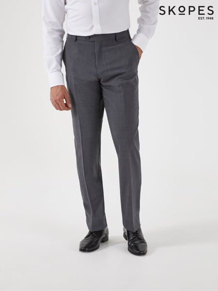 Skopes Grey Classic Fit Wool Rich Darwin Suit Trousers (D64308) | € 108