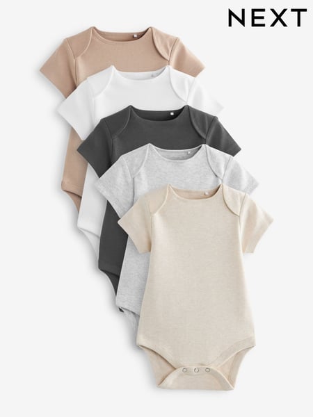 Neutral Baby Essential Short Sleeve Bodysuits 5 Pack (D70298) | € 18 - € 21