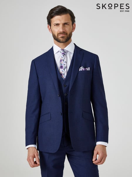 Skopes Navy Blue Tailored Harcourt Suit Jacket (D75240) | € 172