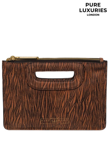 Pure Luxuries London Esher Leather Clutch Bag (E01058) | € 61