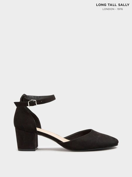 Long Tall Sally Black Block Heel Court Shoes (E02682) | € 78