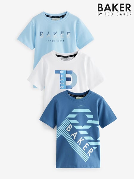 Baker by Ted Baker Graphic Print T-Shirts 3 Pack (E04634) | € 47 - € 56