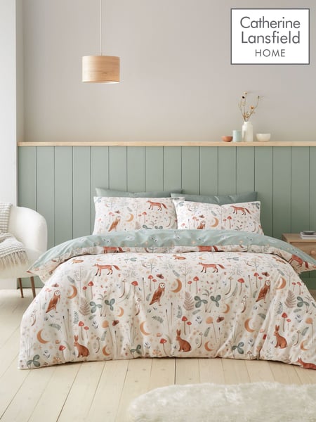 Catherine Lansfield Enchanted Twilight Animals Duvet Cover and Pillowcase Set (E05290) | 27 € - 44 €