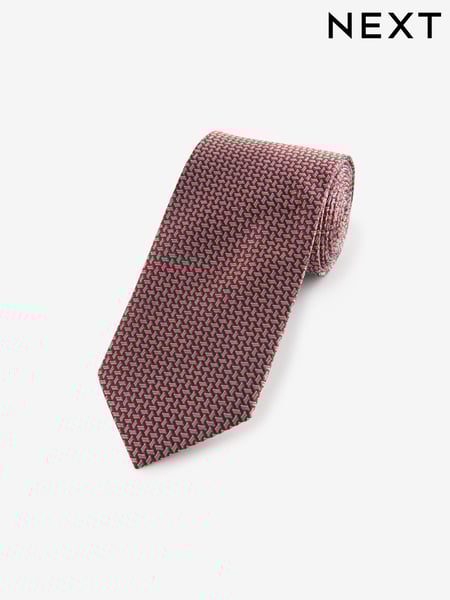 Red/Yellow Gold Silk Textured Tie (E05918) | € 14