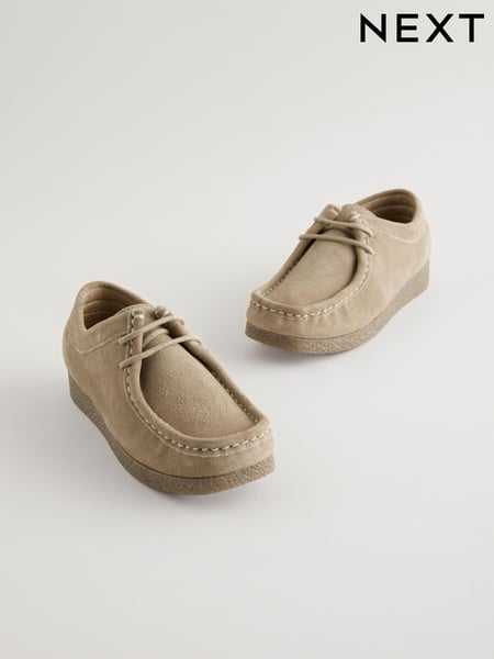 Neutral Lace-Up Smart Casual Shoes (E06044) | € 43 - € 52