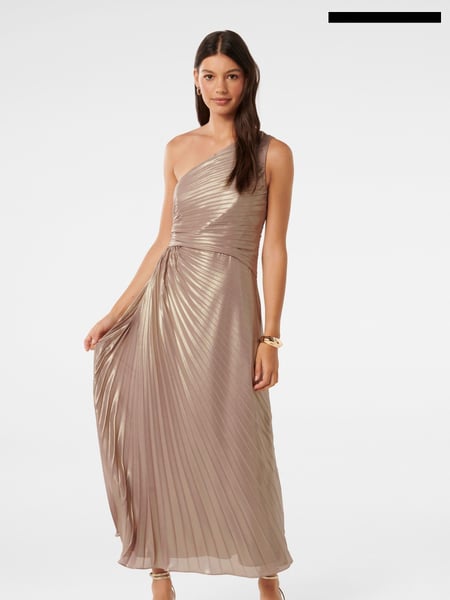 Forever New Gold Taylah One Shoulder Dress (E12256) | € 117