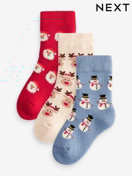 Multi Cotton Rich Christmas Baby Socks 3 Pack (E13159) | € 4 - € 7