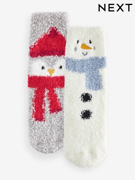 Snowman Cosy Christmas Socks 2 Pack (E13161) | € 7 - € 9