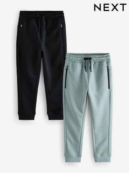 Black/Grey Slim Fit Zip Pocket Slim Joggers (3-16yrs) (E13875) | € 31 - € 51