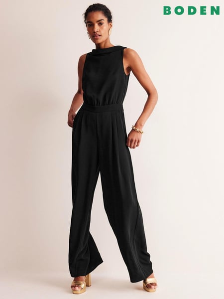 Boden Black Tall Clarissa Jumpsuit (E14851) | € 109