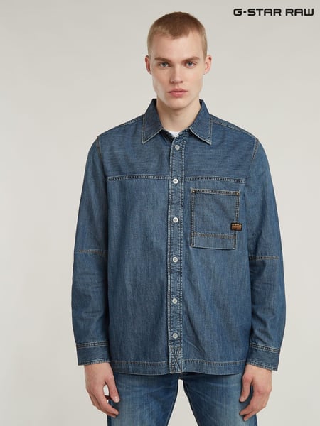 G Star Regular Fit Check Pocket 100% Cotton Shirt (E17954) | 78 €
