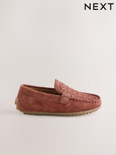 Rust Brown Standard Fit (F) Suede Slip-Ons Loafers Shoes (E18916) | € 37 - € 43