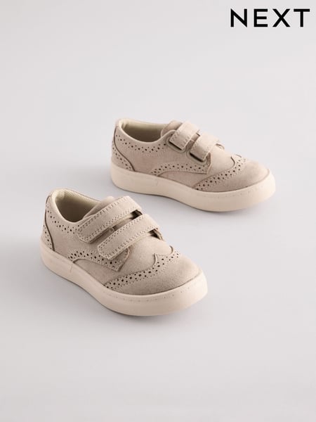 Neutral Standard Fit (F) Touch Fastening Brogues Shoes (E18922) | € 26 - € 31