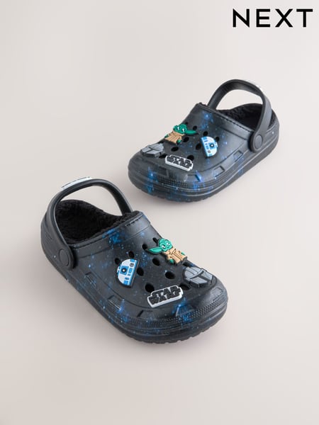 Schwarz/Galaxy - Star Wars Warm Lined Slipper Clogs (E19663) | 24 € - 28 €