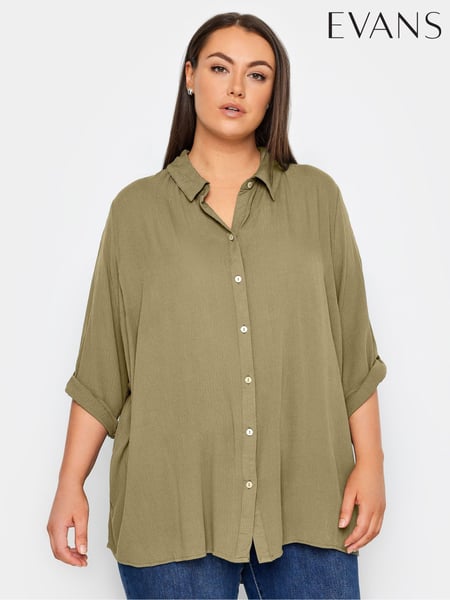 Evans Green Button Through Shirt (E19692) | € 56
