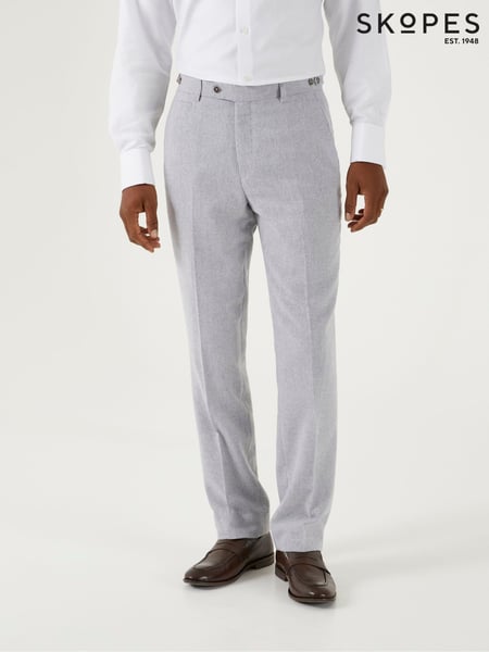 Skopes Light Grey Tailored Fit Jude Tweed Suit (E21876) | € 115