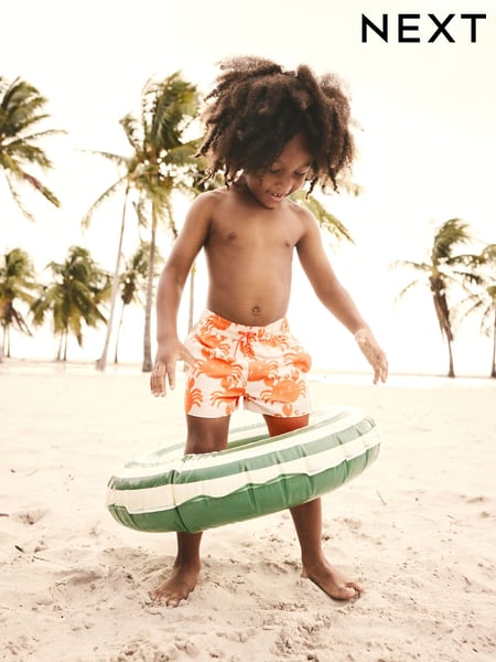 Orange/Neutral - Swim Shorts (3mths-7yrs) (E22284) | 9 € - 14 €