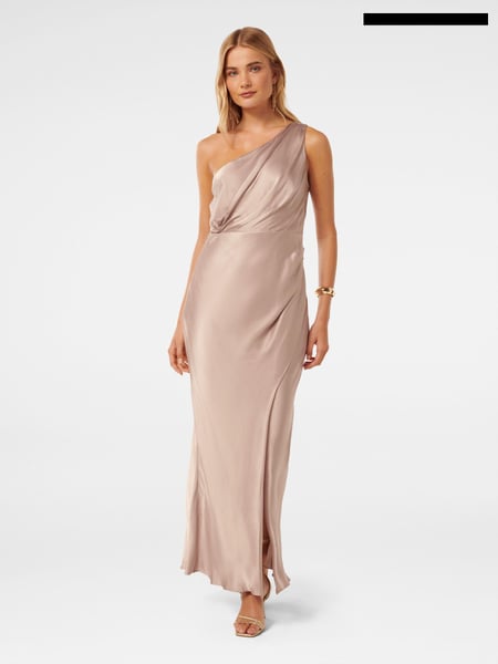 Forever New Nude Petite Emily Petite One Shoulder Maxi Dress (E23268) | € 86
