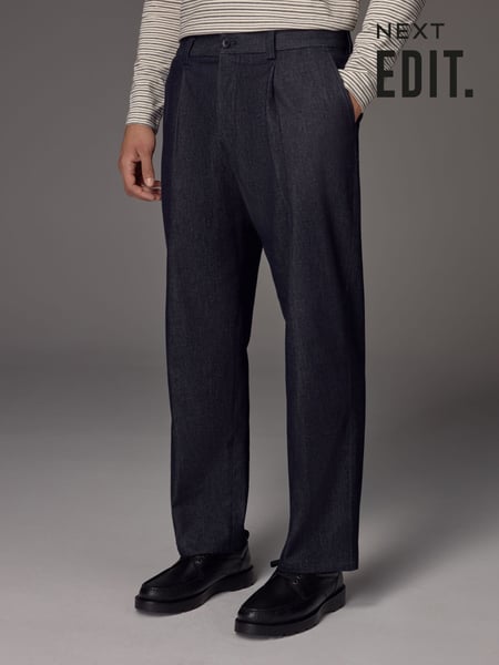 Blue EDIT Relaxed Fit Denim Trousers (E25516) | € 60