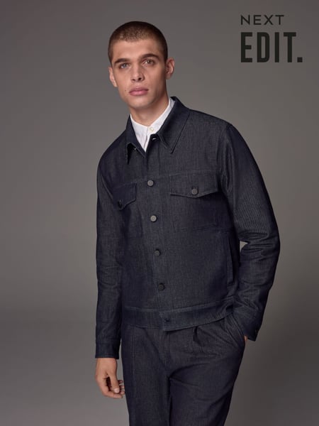 Blue EDIT Denim Trucker Jacket (E25517) | € 82