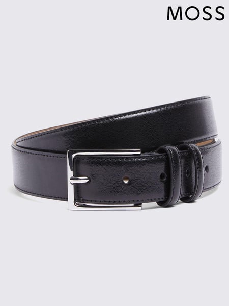 MOSS Black Classic Leather Belt (E25728) | € 47