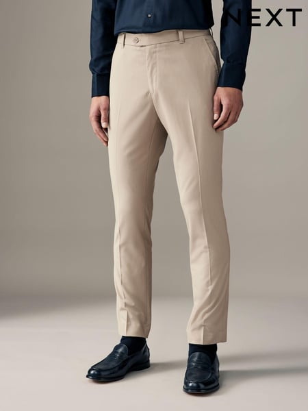 Neutral Slim Fit Stretch Smart Trousers (E25845) | € 36