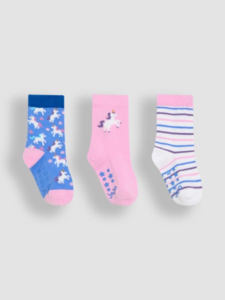 JoJo Maman Bébé Blue Cotton Socks 3 Pack (E26025) | € 15