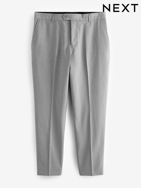 Light Grey Relaxed Tapered Fit Stretch Smart Trousers (E26690) | € 36