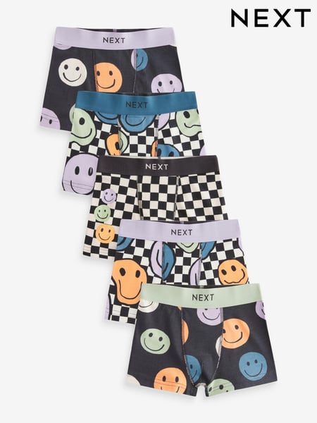 Check Smile Trunks 5 Pack (2-16yrs) (E27103) | € 20 - € 27