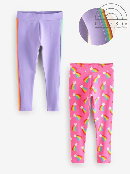 Little Bird by Jools Oliver Pink/Lilac Leggings Set 2 Pack (E27842) | € 28 - € 37