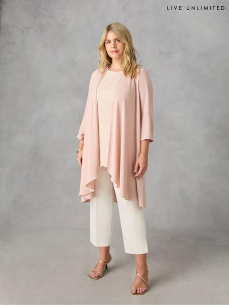 Live Unlimited Pink Curve Waterfall Jacket (E30332) | € 68