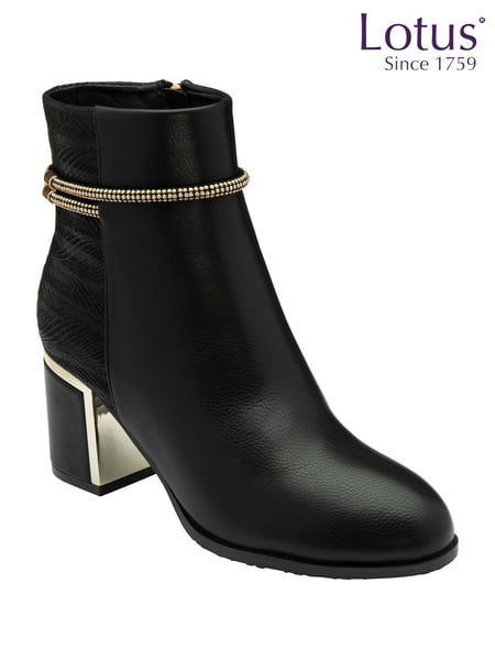 Lotus Black Ankle Boots (E30890) | € 101