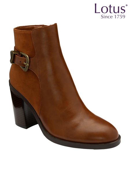 Lotus Brown Ankle Boots (E30895) | € 94