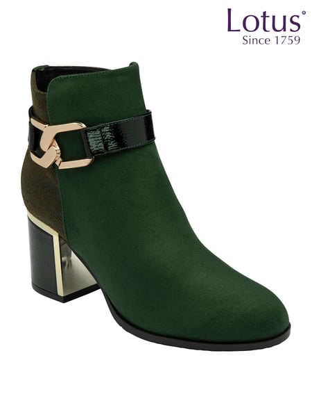 Lotus Green Ankle Boots (E30901) | € 101