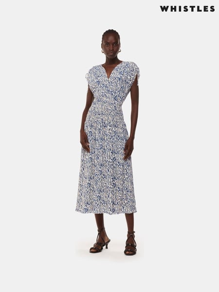 Whistles White Flaming Leopard Print Dress (E31693) | € 132