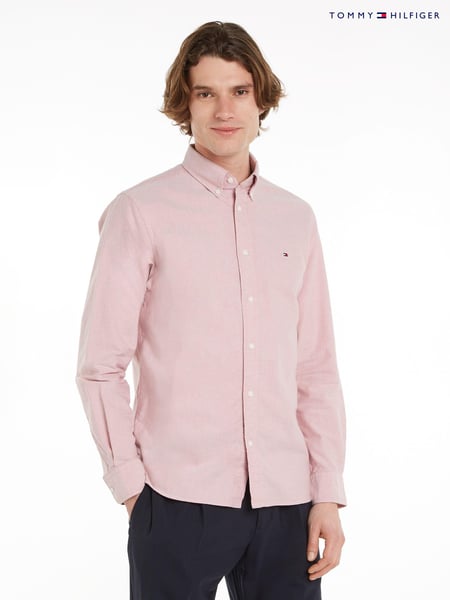 Tommy Hilfiger Pink Solid Heritage Oxford Shirt (E31902) | € 59