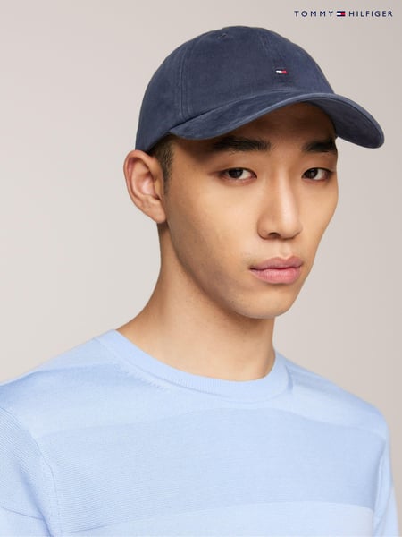Blau - Tommy Hilfiger Flag ‘85 Soft 6 Panel 100% Cotton Cap (E32987) | 27 €