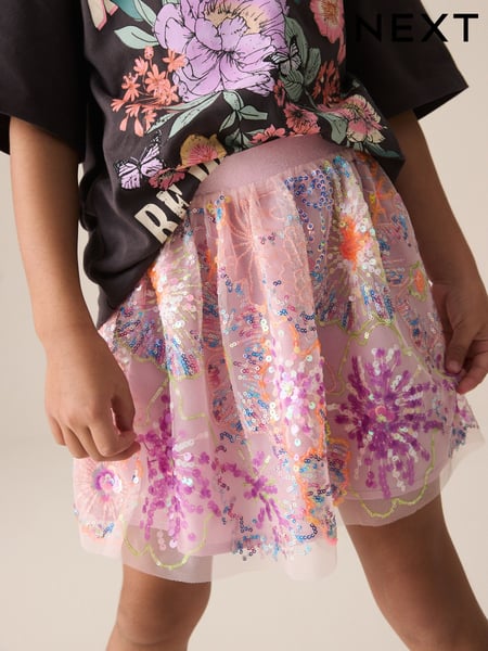 Neon Sequin Skirt (3-16yrs) (E35617) | € 24 - € 30